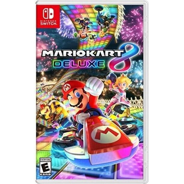 Mario Kart 8 Deluxe Nintendo Switch New Sealed (Multiplayer, Racing 2017)
