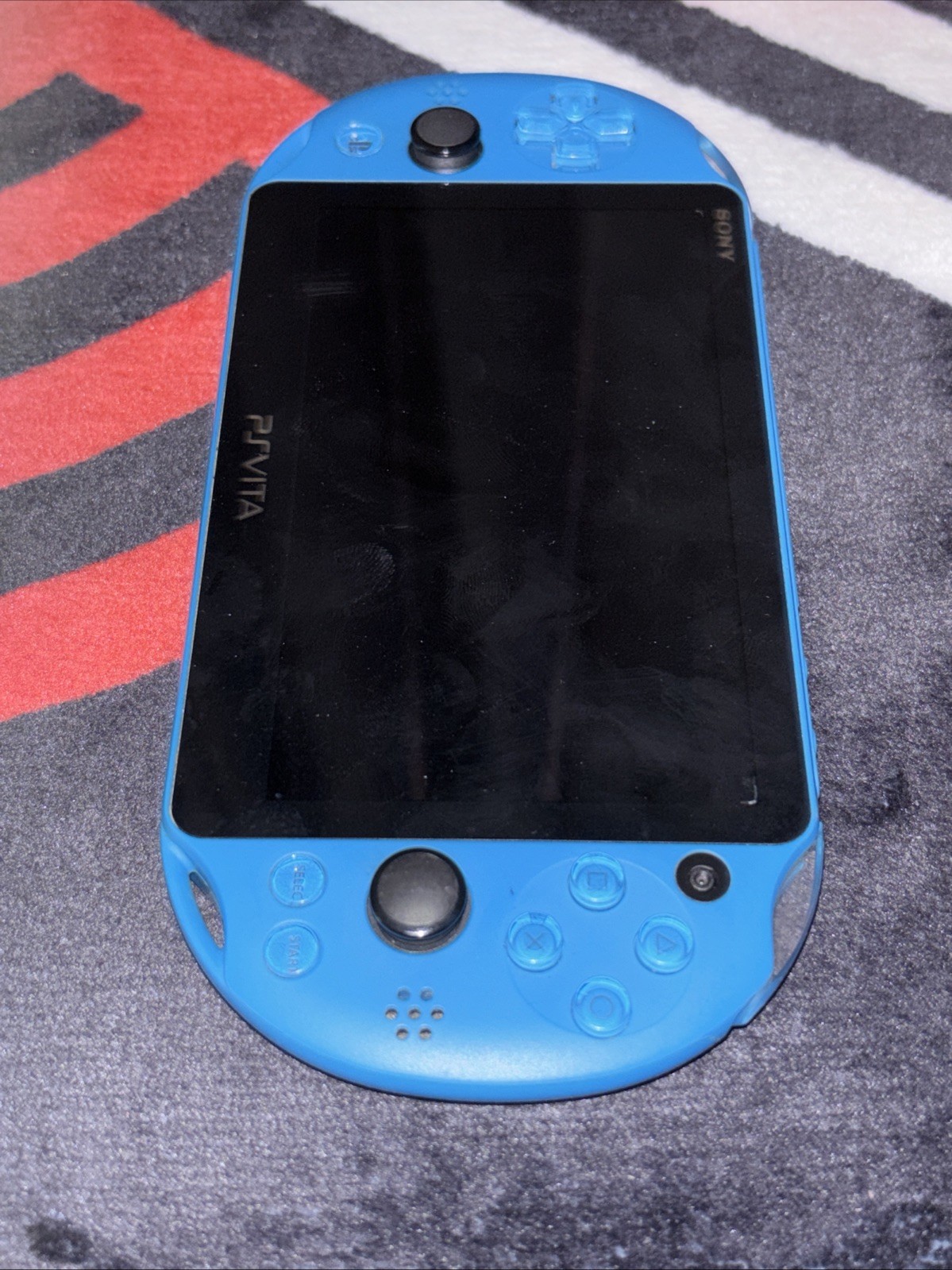 Sony PS Vita 2000 Slim PCH-2000 Aqua Blue Console Only Great Condition No sound!