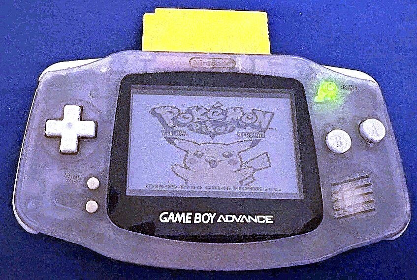 VINTAGE NINTENDO Glacier GBA Console Bundle: 12 Games 🟨 Pokemon Yellow ✅ TESTED