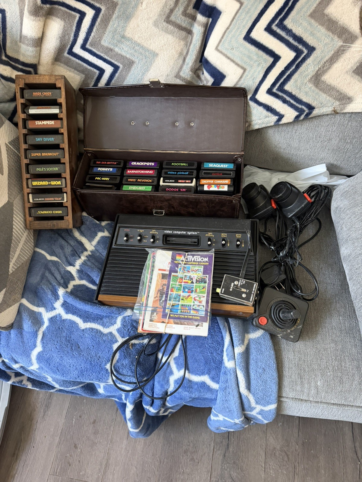 ACTIVISION ATARI GAMING SYSTEM! GAMES, PADDLES, CONTROLLER! VINTAGE! UNTESTED!