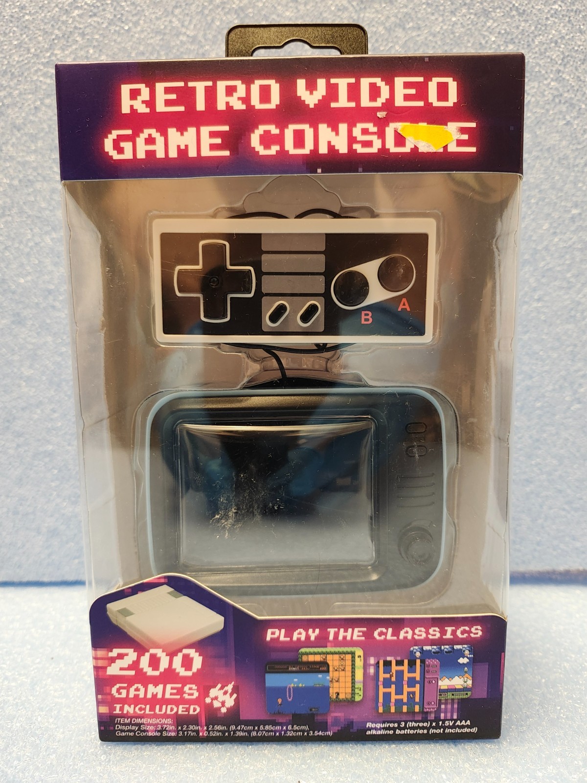 VIVITAR RETRO VIDEO GAME CONSOLE – 200 CLASSIC GAMES – 2.8″ TFT SCREEN