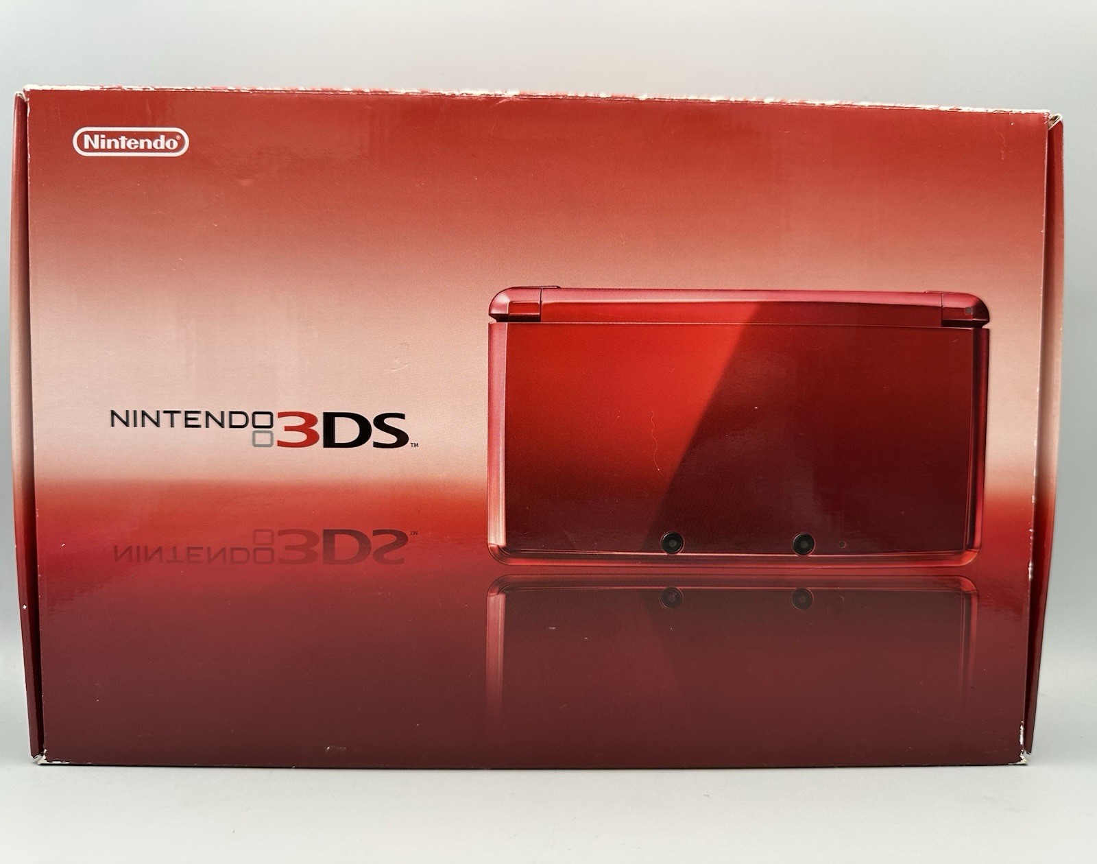 Nintendo 3DS Flare Red Japanese Import Handheld Game Console (Tested, Complete)
