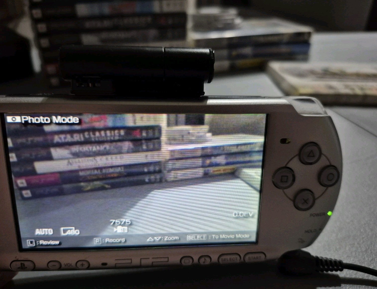 Sony PSP Silver w/ Games and Movies Lot Sale With Box and Accessories TESTED