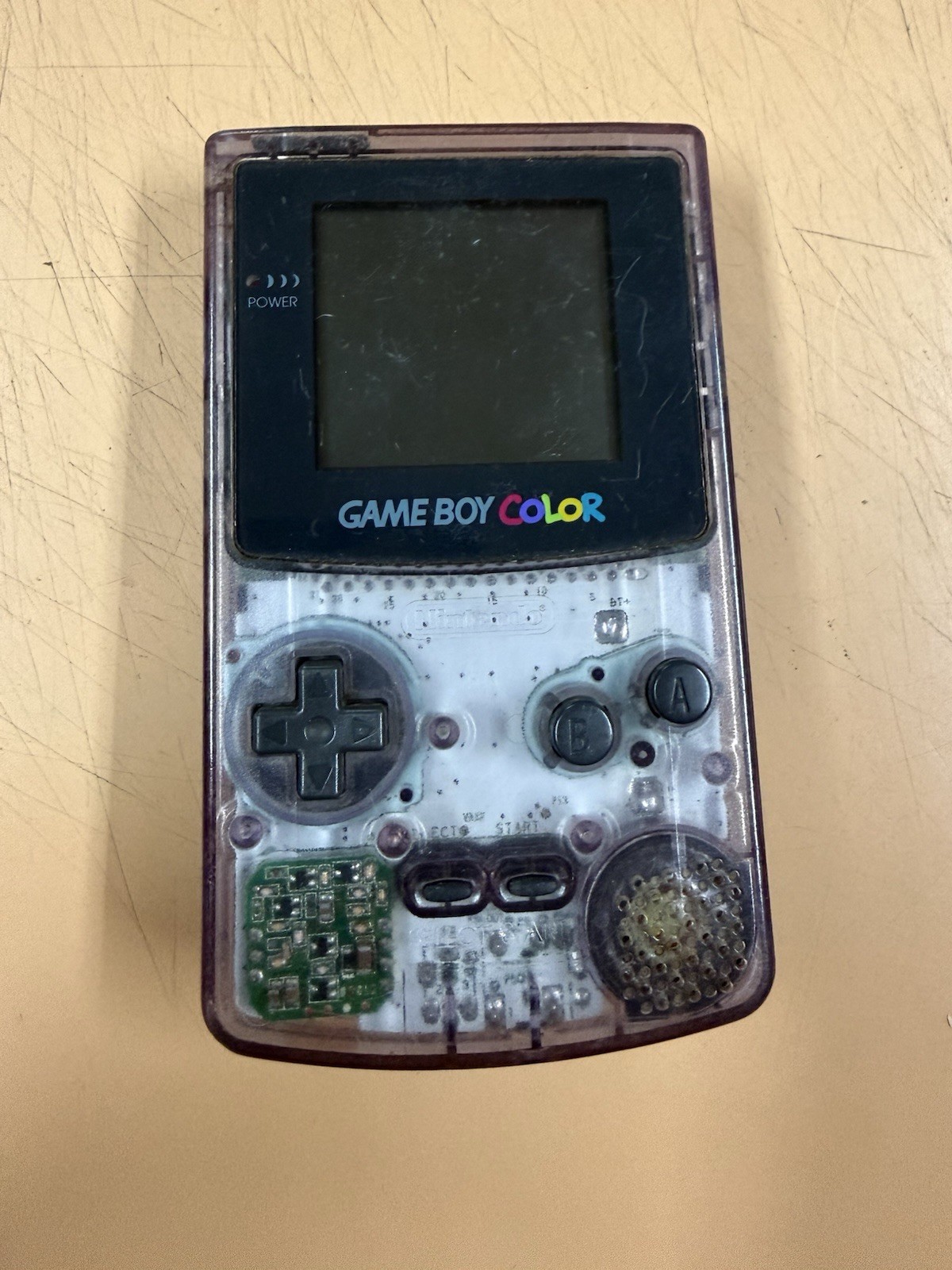 Nintendo Game Boy Color Handheld System – Atomic Purple Clear Transparent