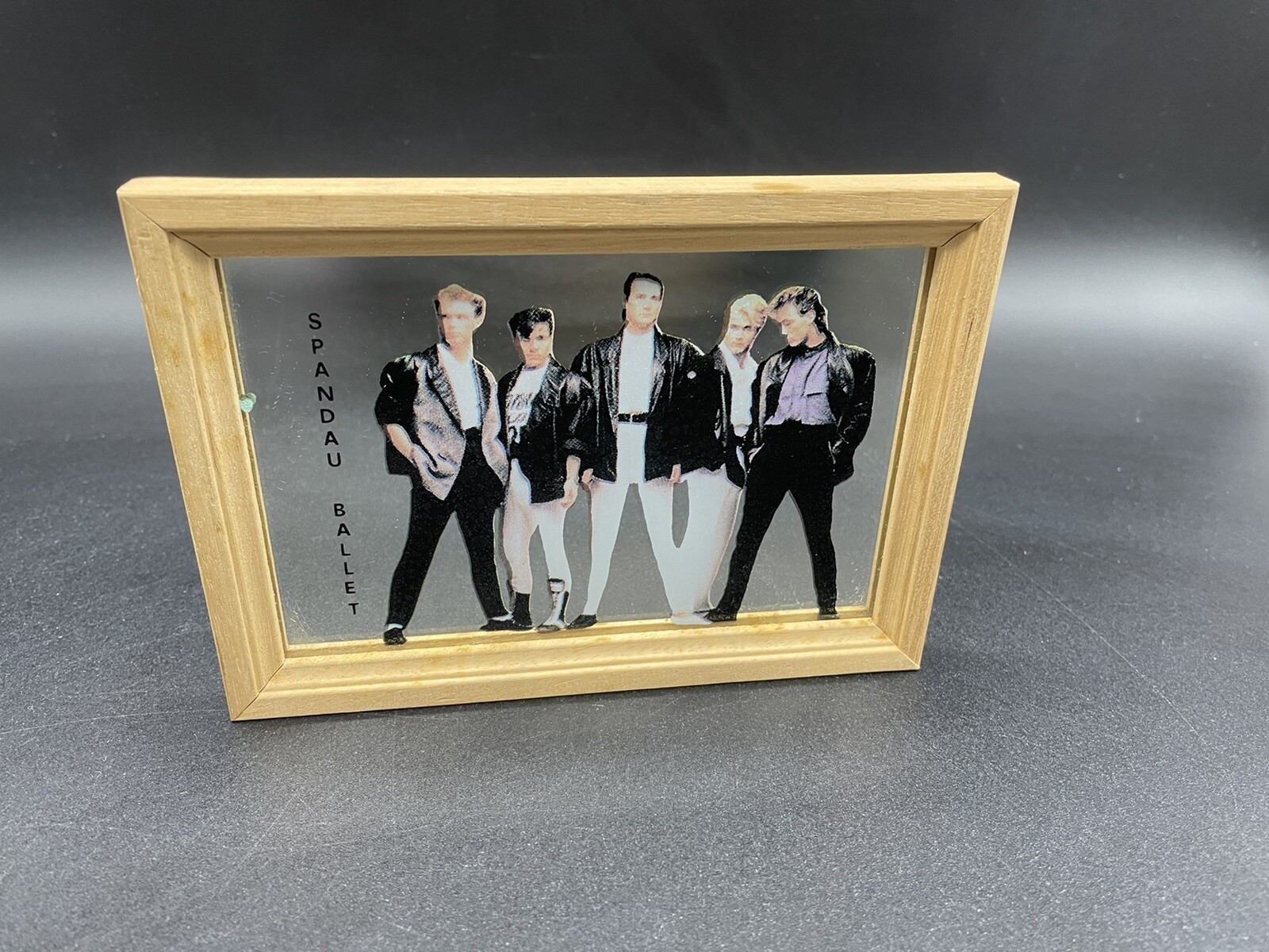 80s# VINTAGE RARE MIRROR FRAME SPANDAU BALLET OFFICIAL NEW OLD STOCK#[MG]