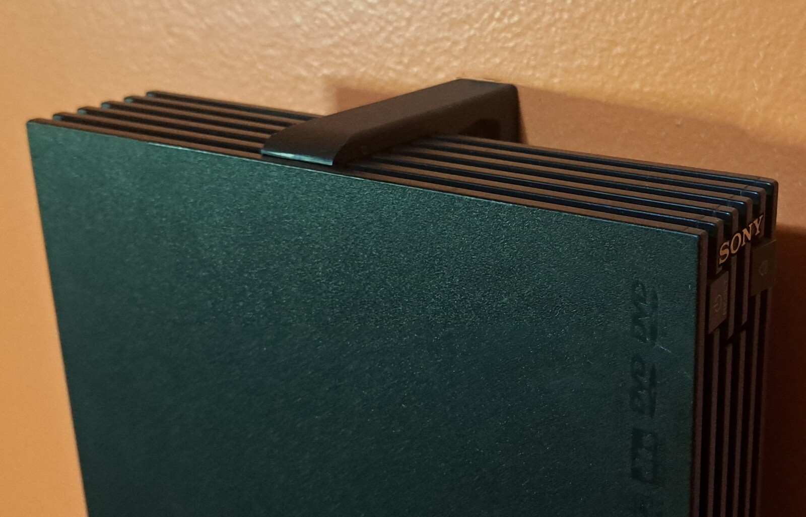 Sony PlayStation 2 PS2 Fat Phat Stealth Wall Mount BLACK *Made in the USA*