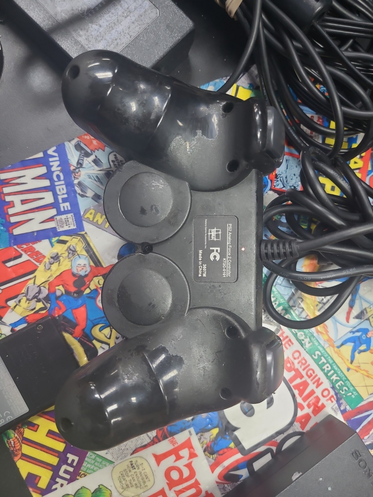 Sony PlayStation 2 Slim Console PS2 SCPH-70012 Bundle TESTED Working