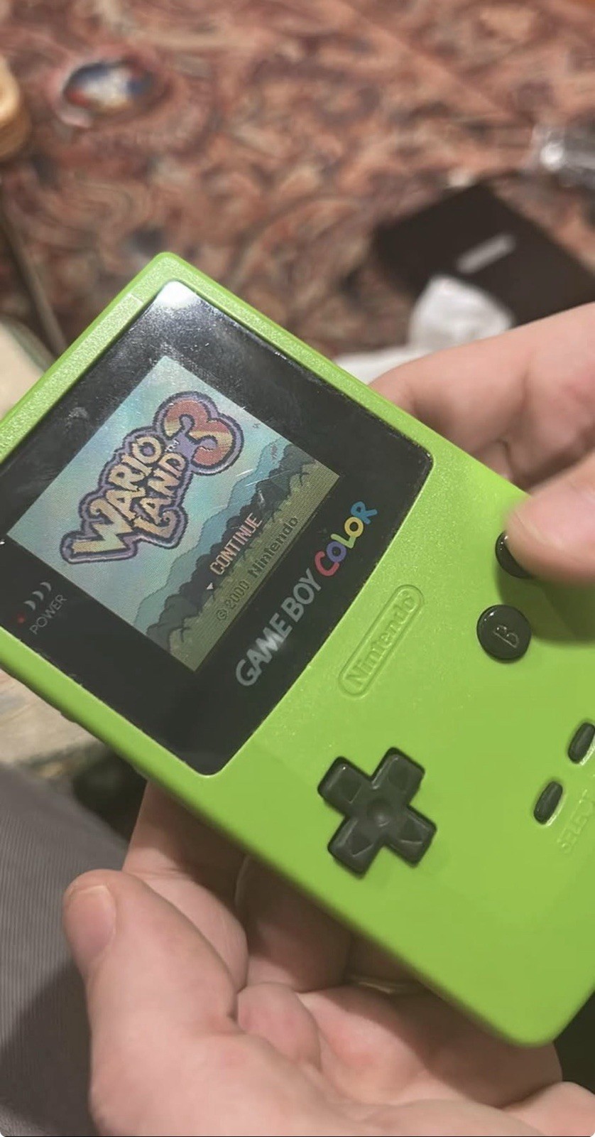 Nintendo Gameboy Color Lime Green – No Back – Tested and Working – No Games incl