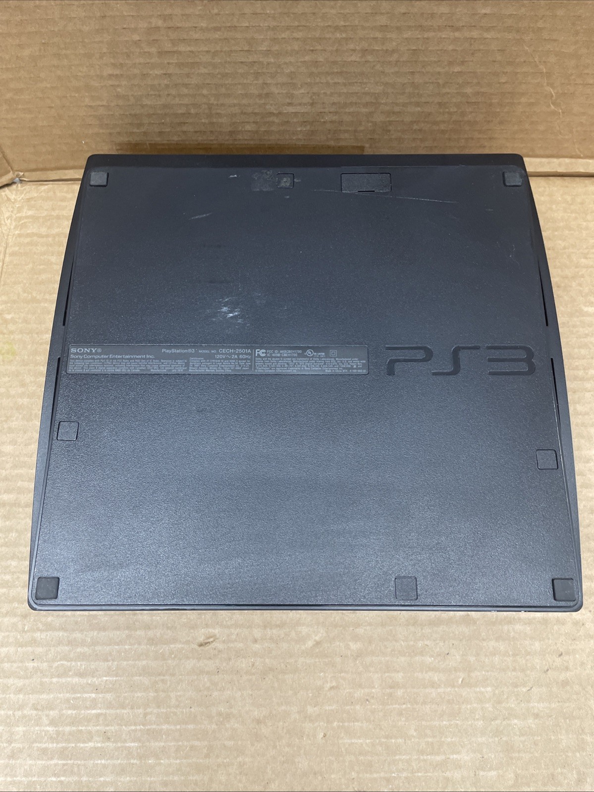 Sony PlayStation 3 Slim CECH-2501A Black Console HDMI Ethernet USB-A for Parts
