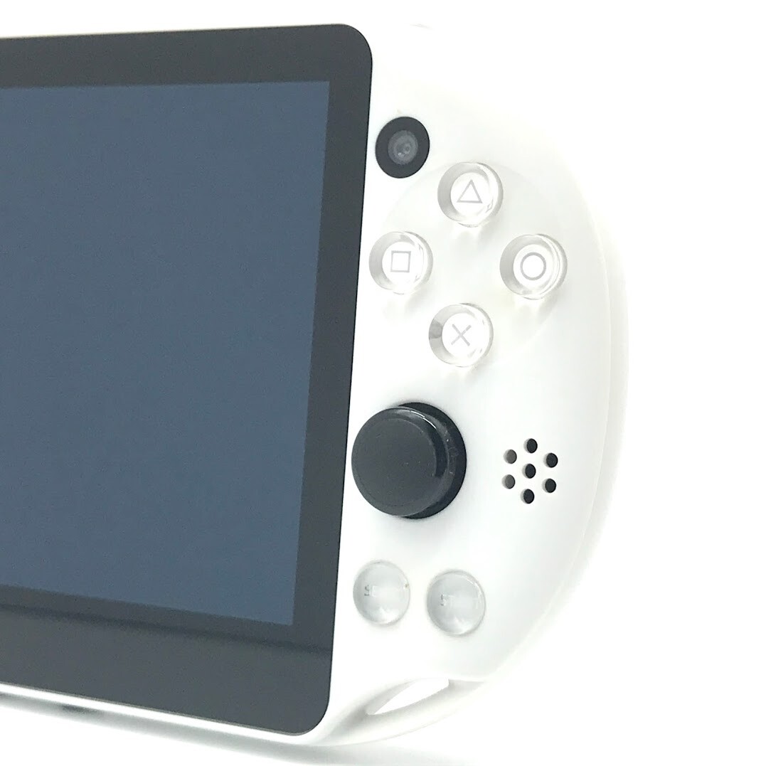 SONY PS Vita Glacier White PCH-2000 Slim LCD Wi-Fi w/ Charger “Mint”