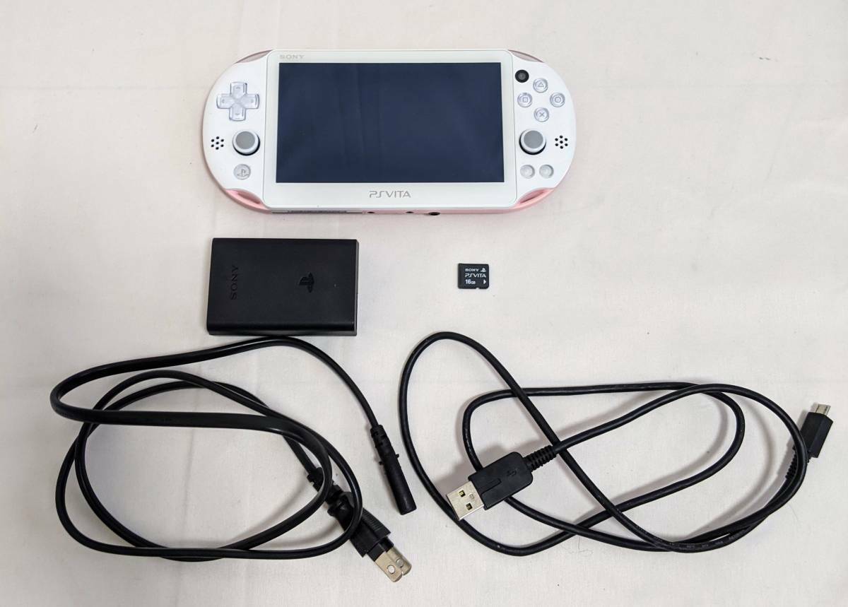 ​​PlayStation Vita PCH-2000 ZA19 slim Light Pink White Consoles with 16GB memory