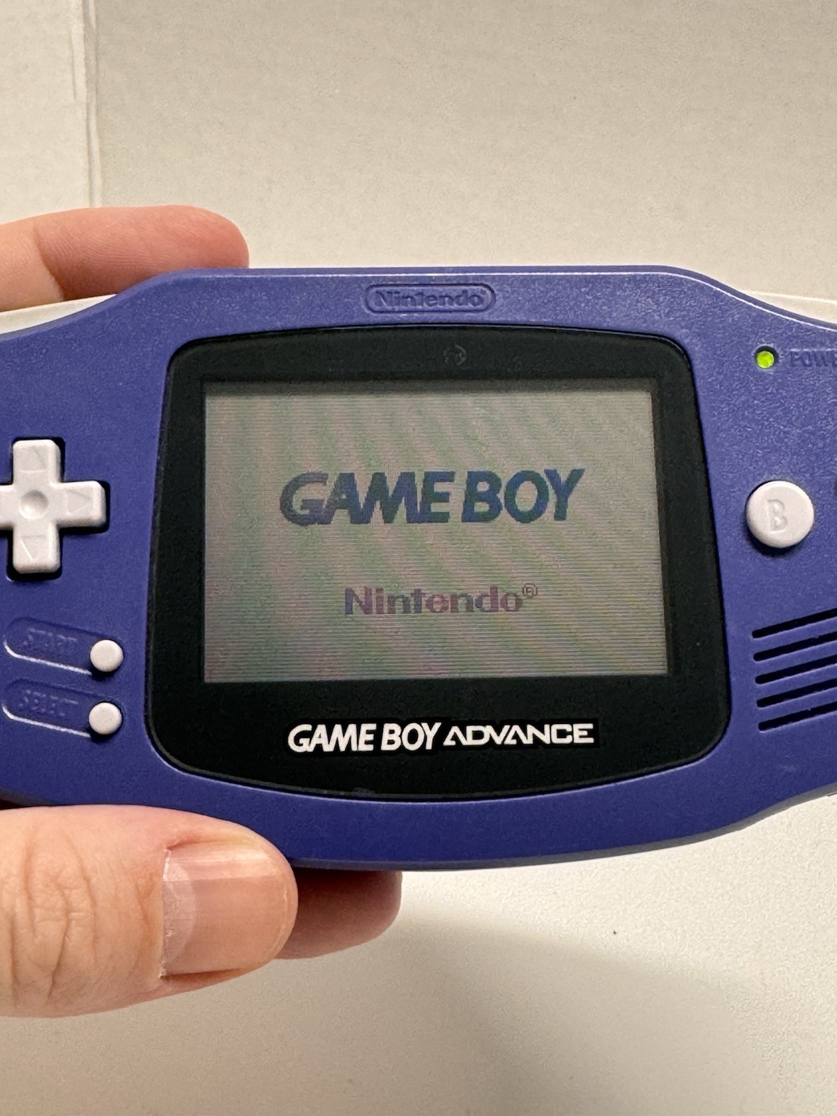 Game Boy Advance Indigo – AGB-001 Nintendo Console – Tested/Working 2 Games