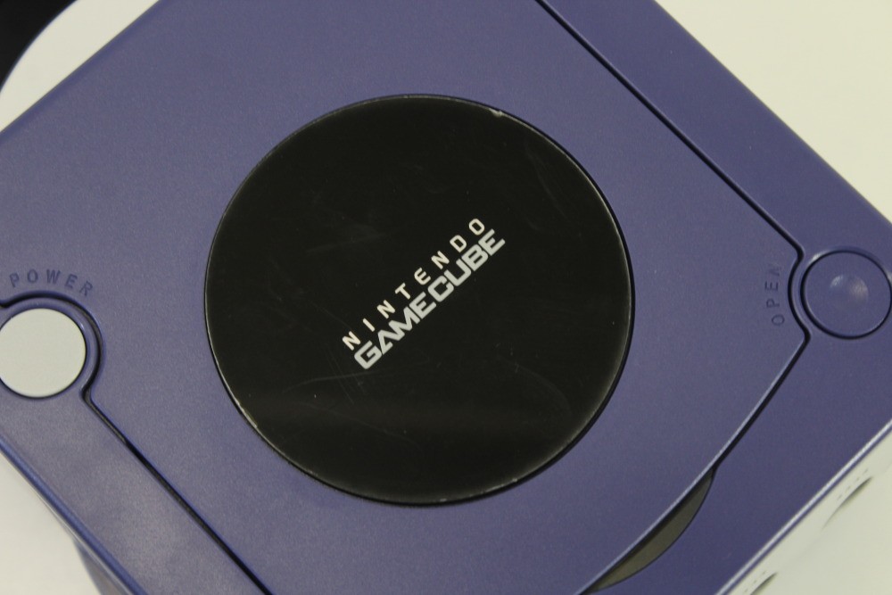Nintendo Gamecube Indigo Purple Console NTSC-U/C DOL-001 White LED AC AV PLAY US