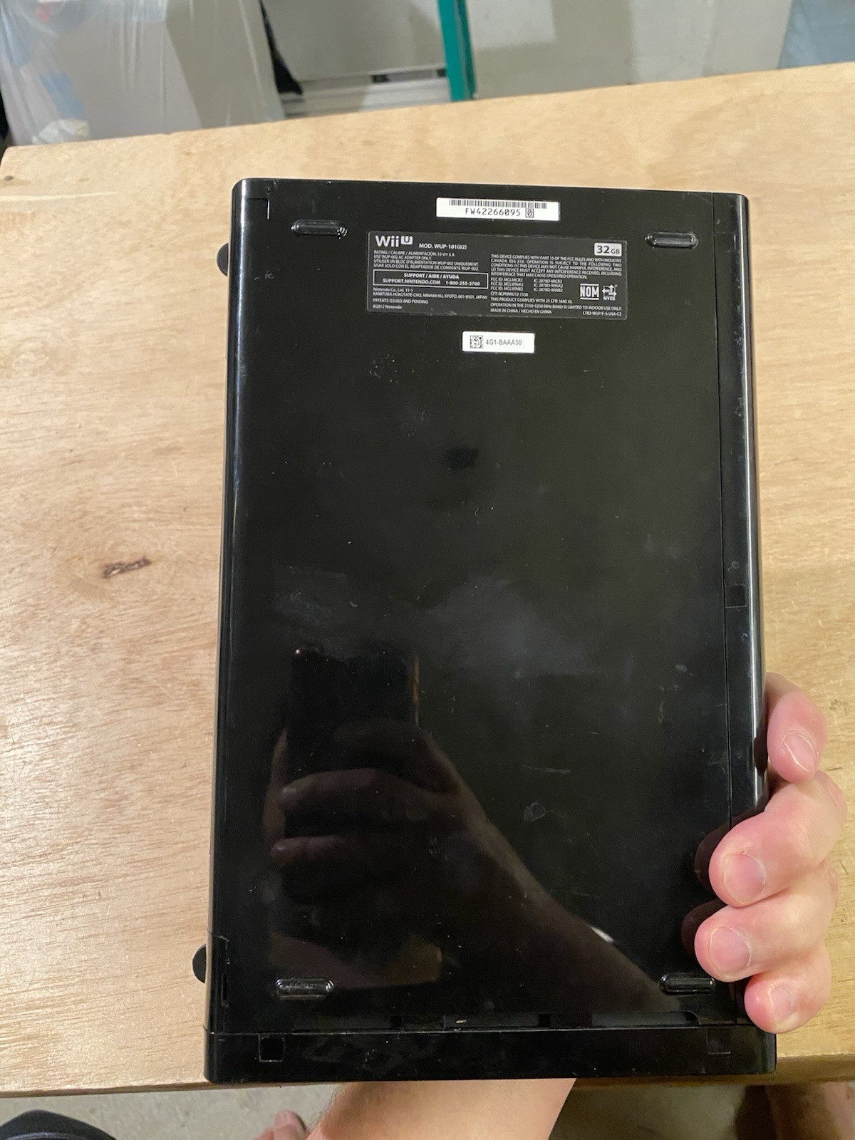Nintendo Wii U Black 32GB System Console ONLY – FOR PARTS/REPAIR