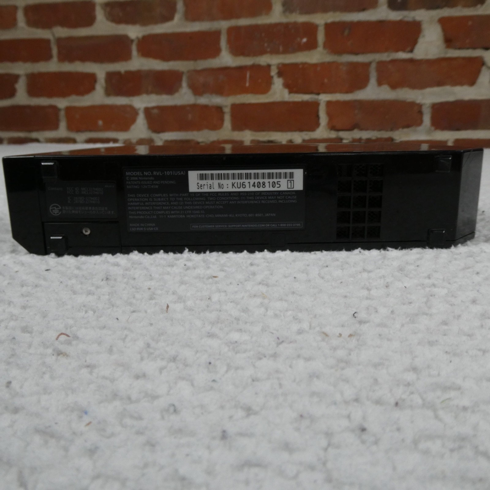 Nintendo Wii Black RVL -101