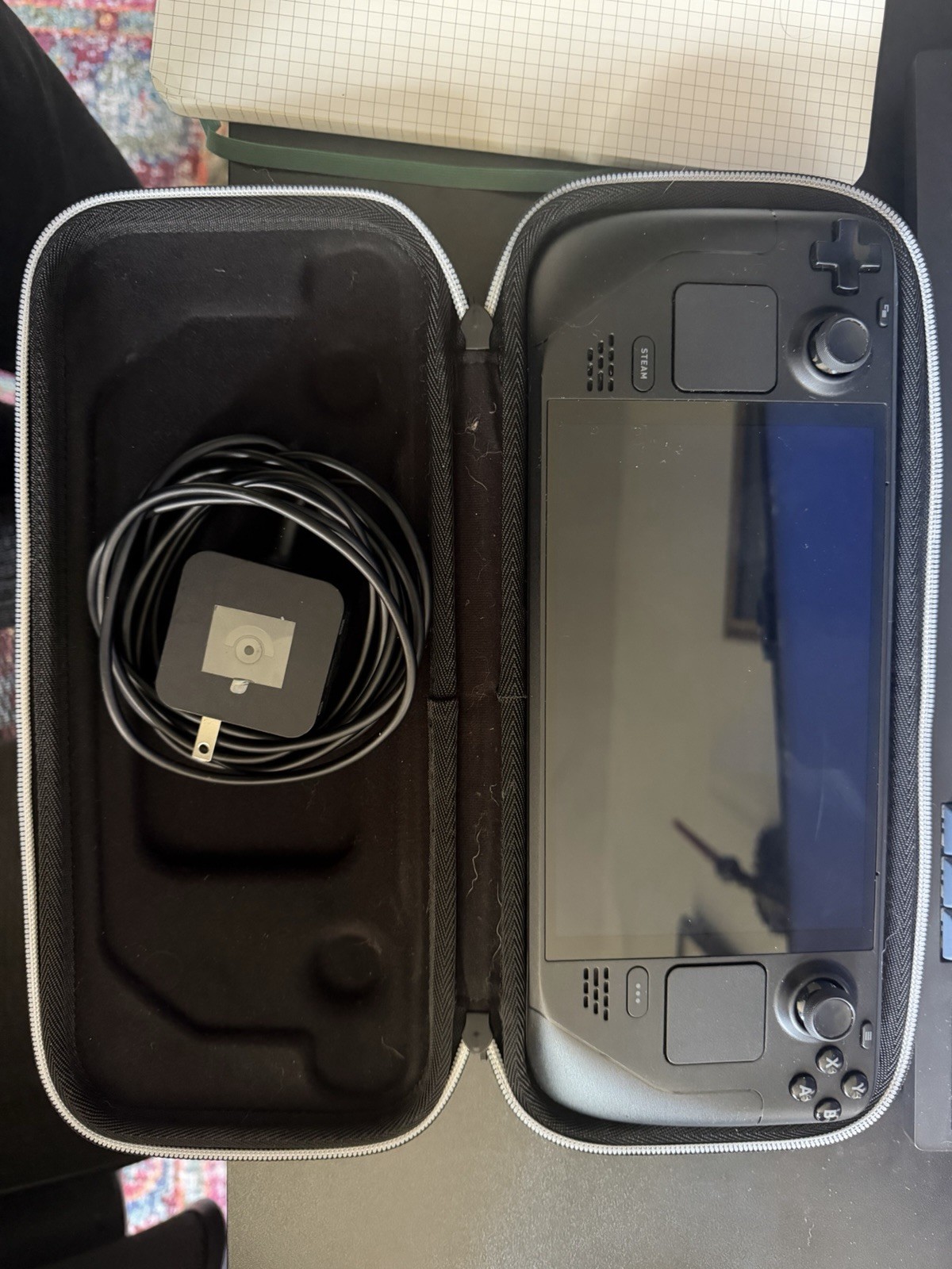 Valve Steam Deck OLED 512GB Black Handheld Wi-Fi USB-C w/ Case & Charger