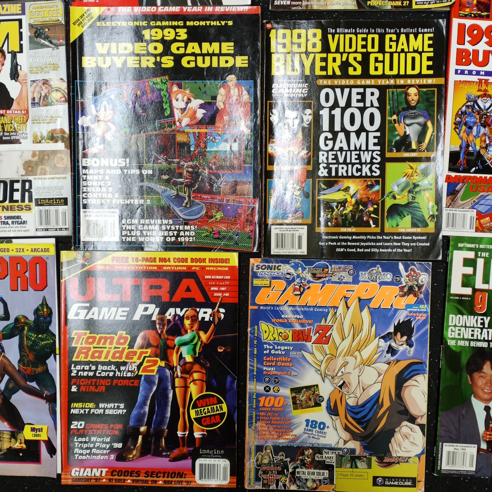 30+ Vintage 1990’s Video Game Console Magazine Lot PSM, EGM, Dreamcast, Nintendo