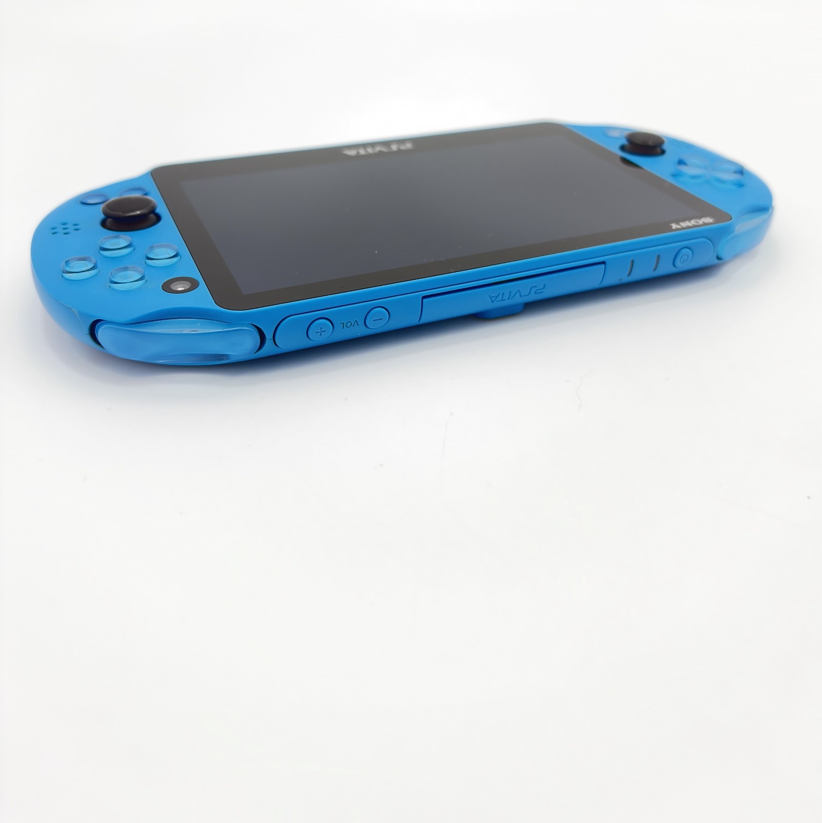 Sony PS Vita Console Aqua Blue Boxed Mint Condition PCH-2000 From Japan WI-FI