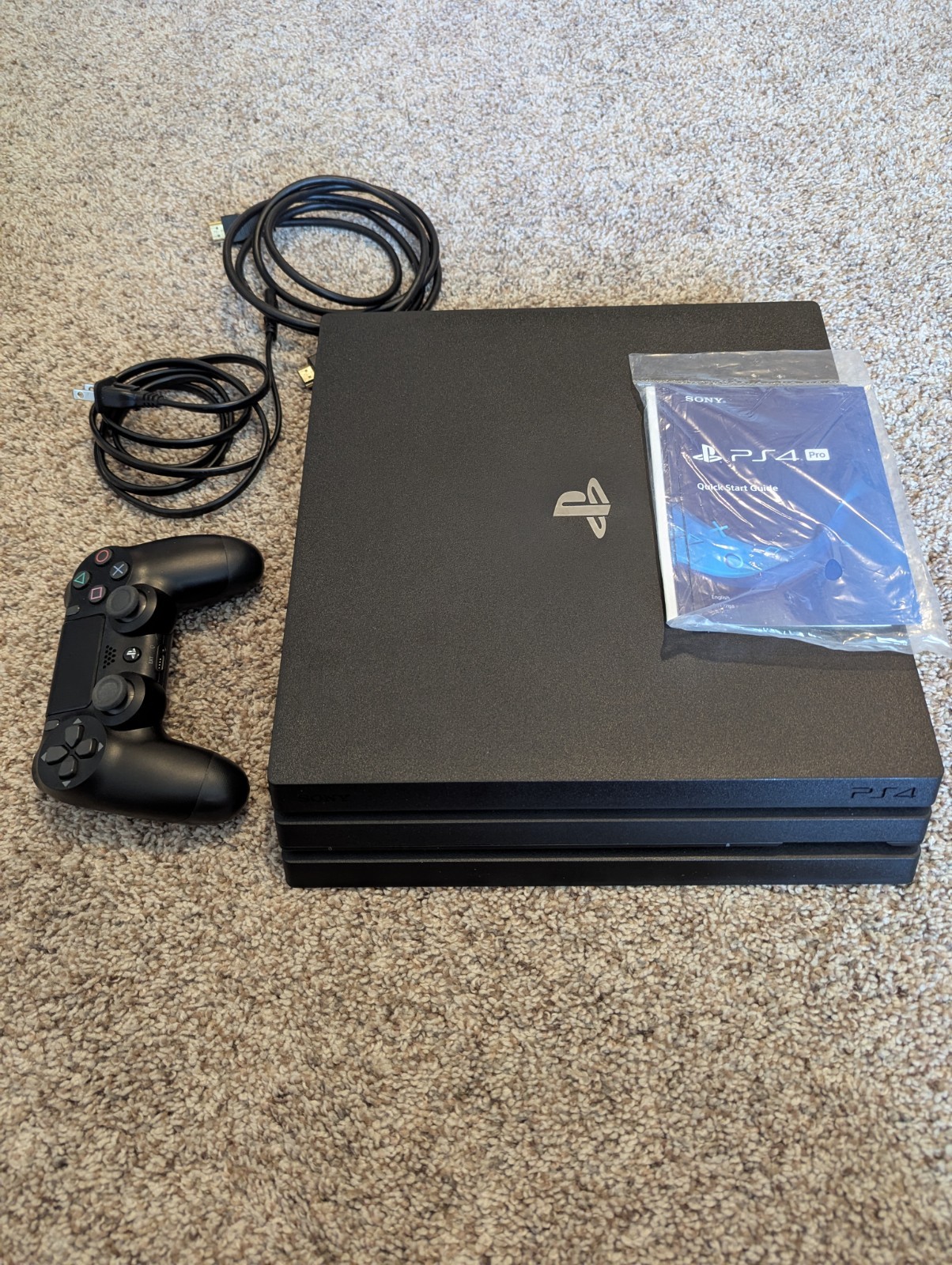 Sony PlayStation 4 Pro, 1TB Console, Black, Complete in box, PS4