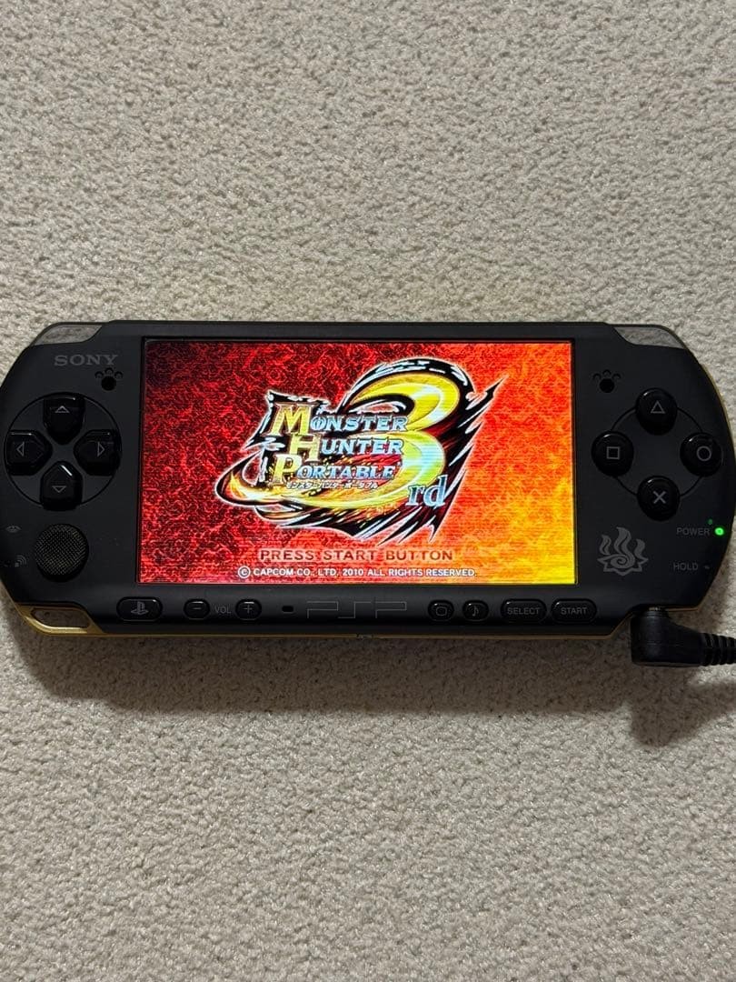 PSP 3000 Monster Hunter Portable 3rd Hunters Model Console Excellent+++++