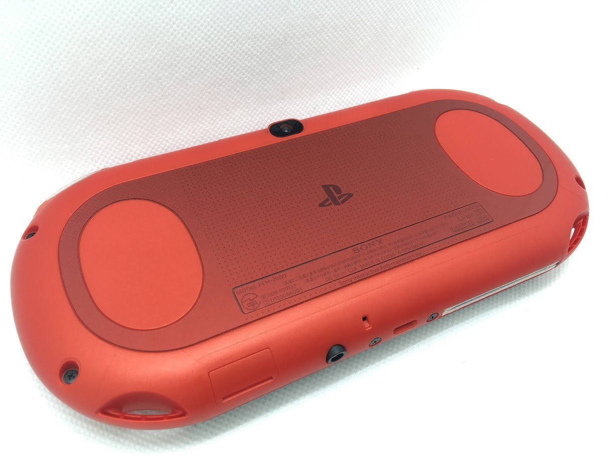 [Read/Exc+++] Sony PS Vita Metalic Red PCH-2000 ZA26 Slim Console Wi-fi w/Box