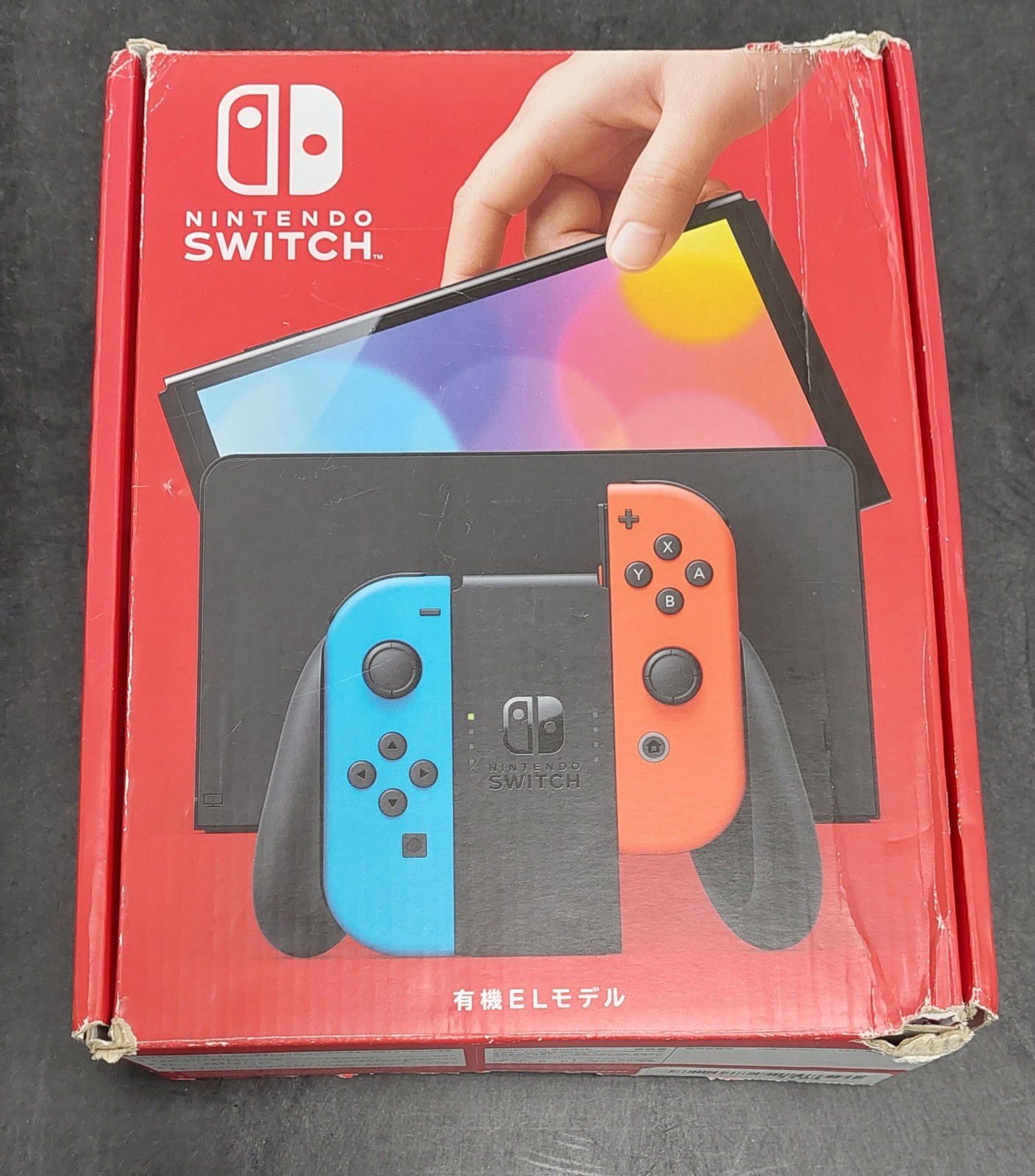 Used Nintendo Switch OLED Console 64GB Blue and Red Joy Con
