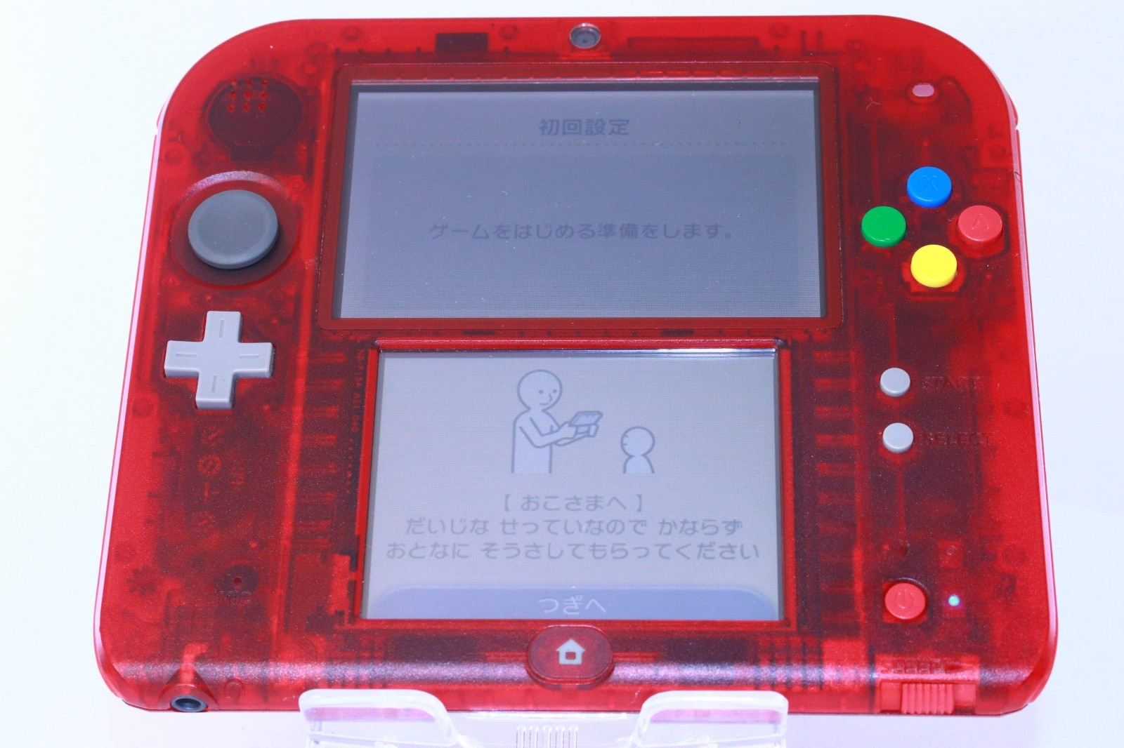 Nintendo 2DS Pokémon Red [Rank:S] W/USB Cable