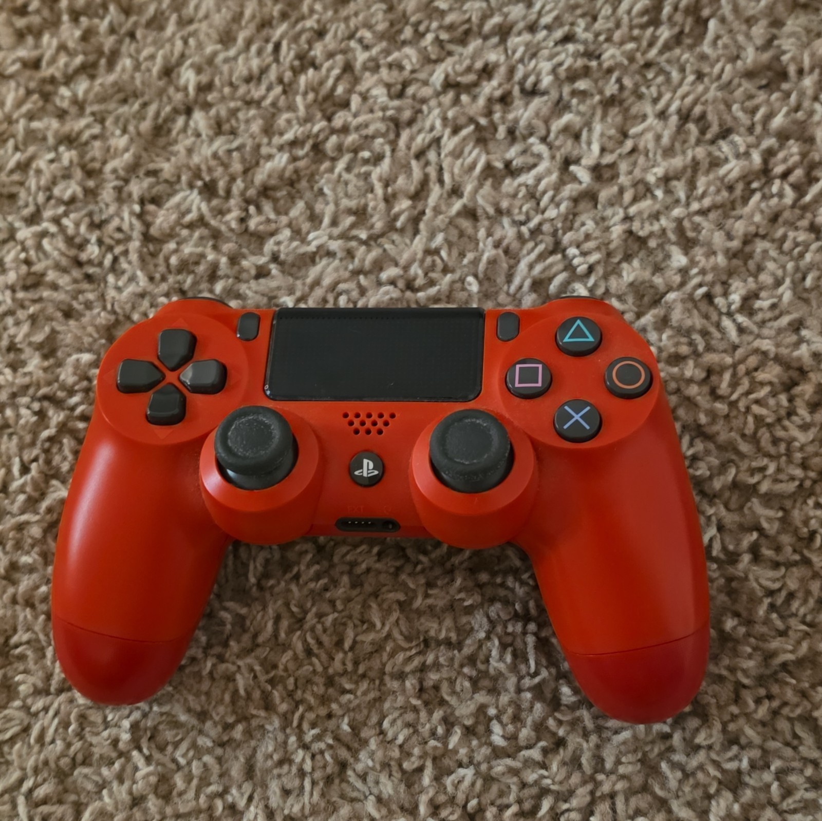 Sony PlayStation 4 Slim Console Black with Wi-Fi & Red Blue Controllers