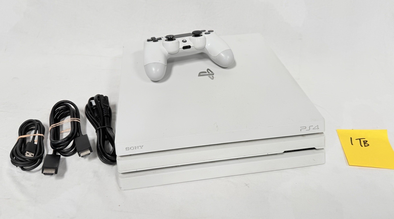 Sony PlayStation 4 Pro PS4 1TB White Console Gaming System CUH-7015B