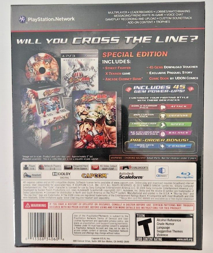Street Fighter X Tekken: Special Edition PS3 Brand New Game (Multiplayer, 2012)