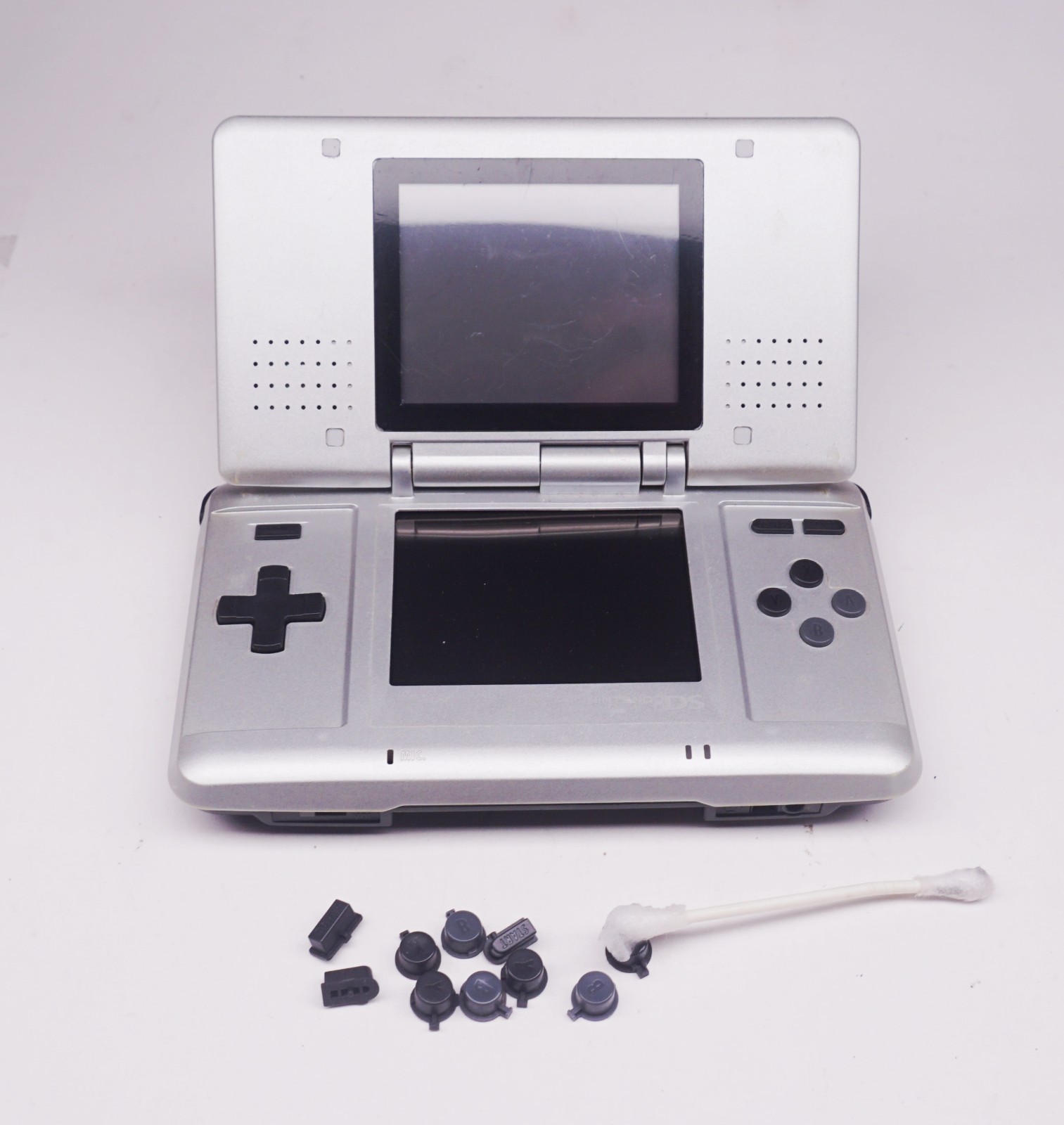 Nintendo DS Original Platinum Silver Handheld Console Refurbished New LCD Screen