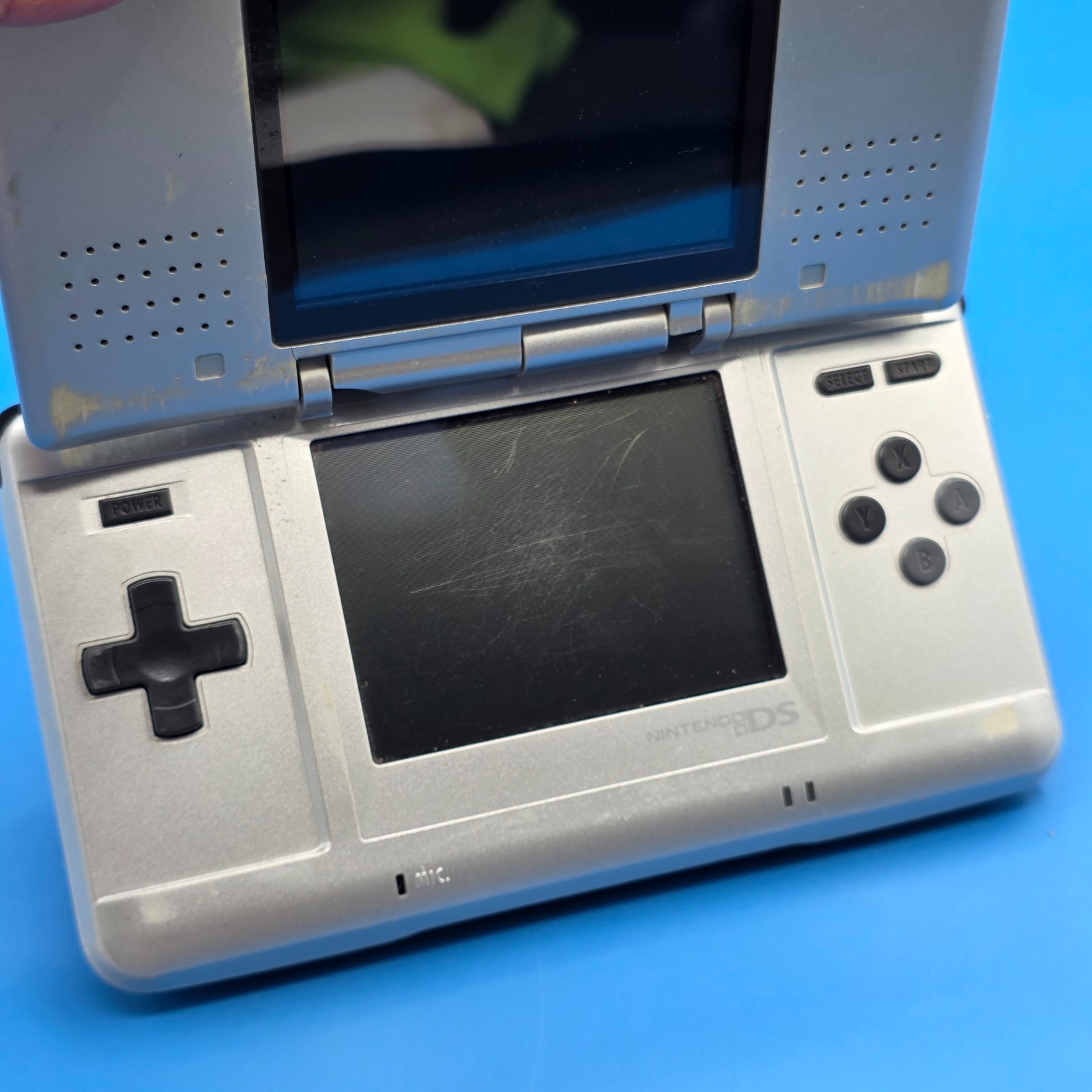 *BROKEN HINGES* Nintendo DS Handheld Game Console Only NTR-001 Silver