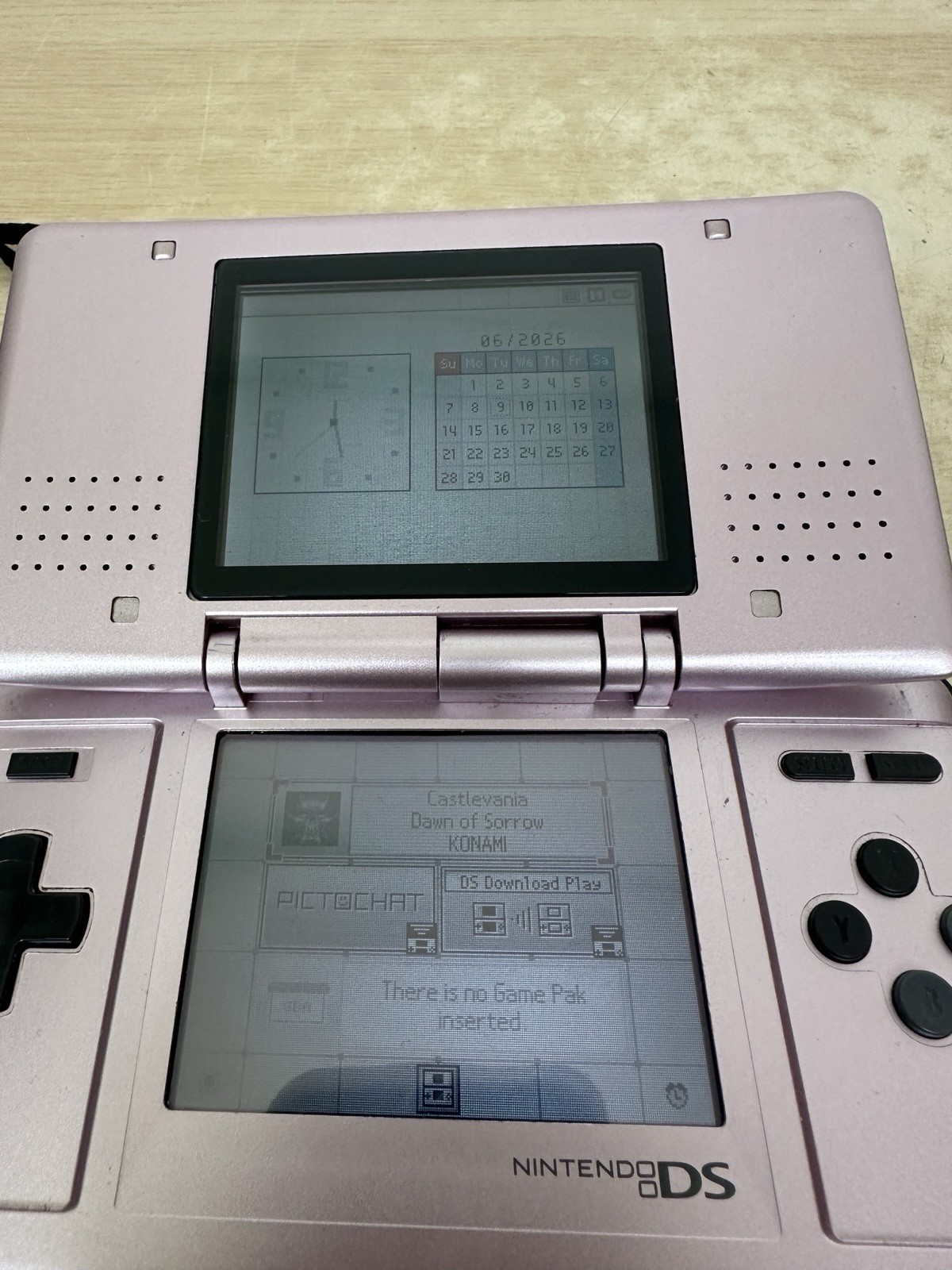 Nintendo DS Original NTR-001 Mystic Pink Handheld Console System: Tested & Works
