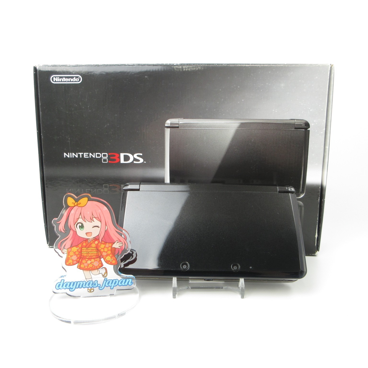 【Excellent】Nintendo 3DS Cosmo Black Console Japanese Edition #DEN0301/03