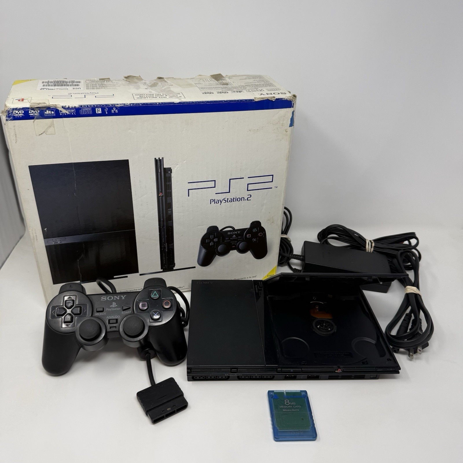 Sony PlayStation 2 PS2 Slim Console (SCPH-75001) with box – NO MANUAL