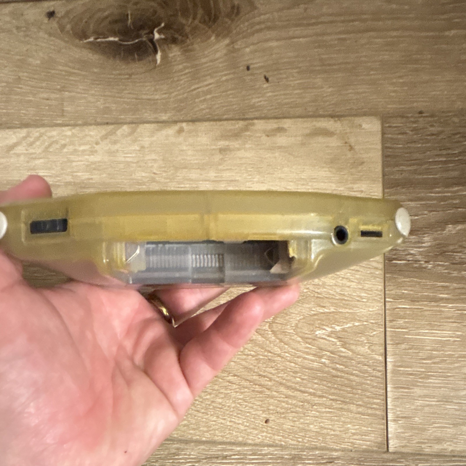 Nintendo Game Boy Advance AGB-001 Handheld System Clear Yellow Console