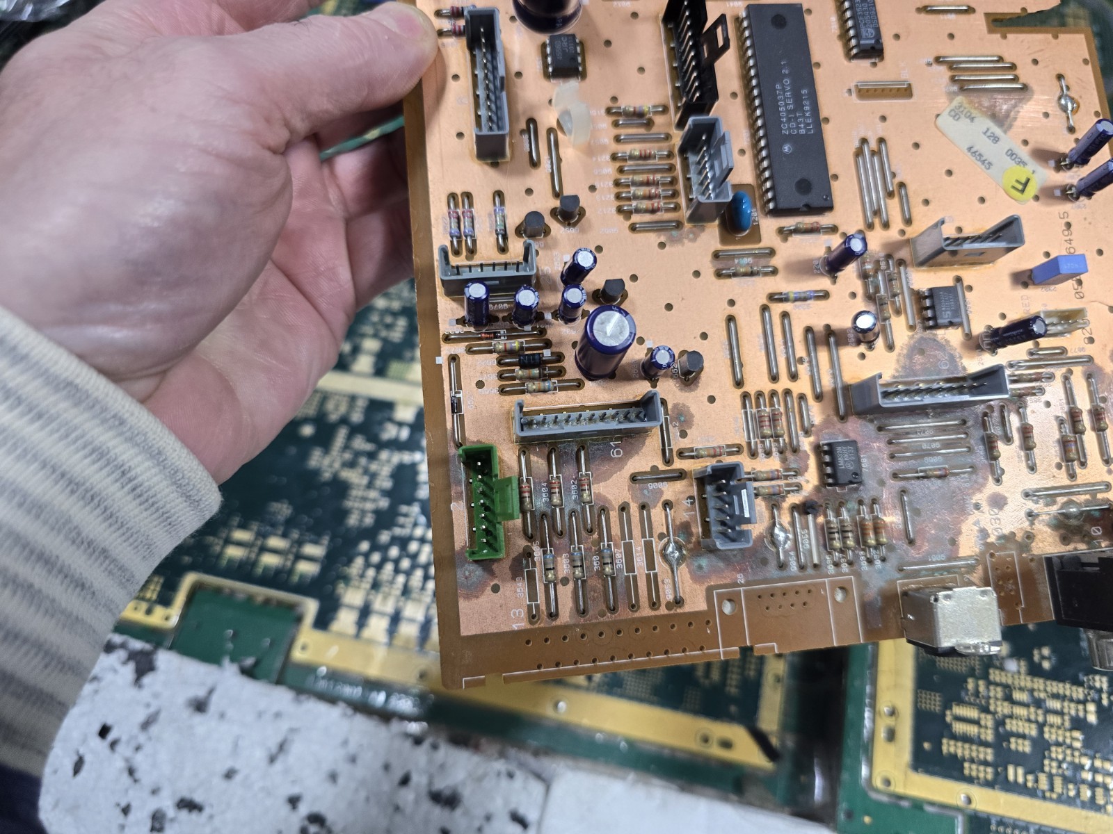 Philips CDI 910 EXACT CORROSION Motherboard-Not Tested-Intact-PARTS-READ ALL