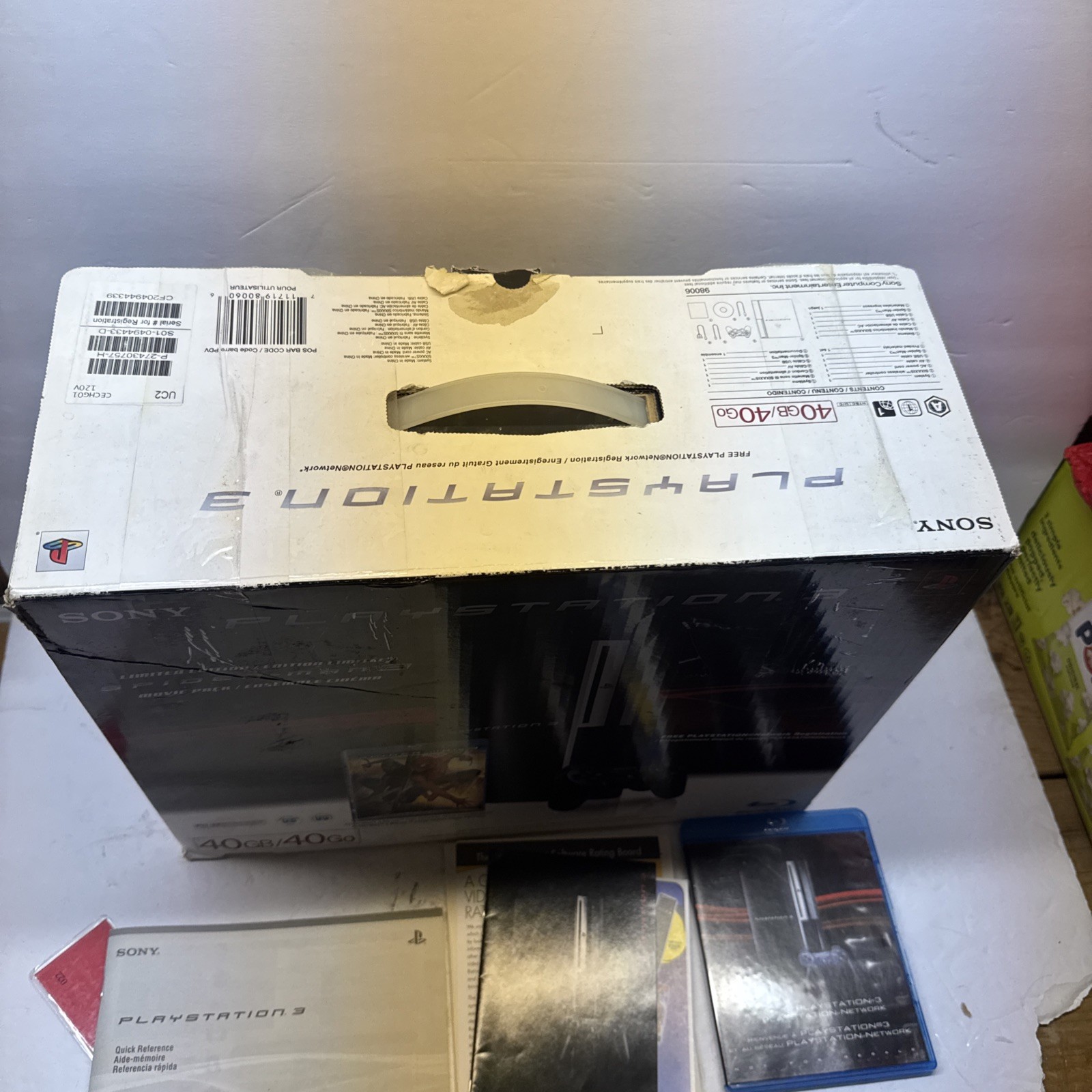 *Box Nd Inserts Only*Sony PlayStation 3 PS3 40GB Spider-Man 3 Movie Pack