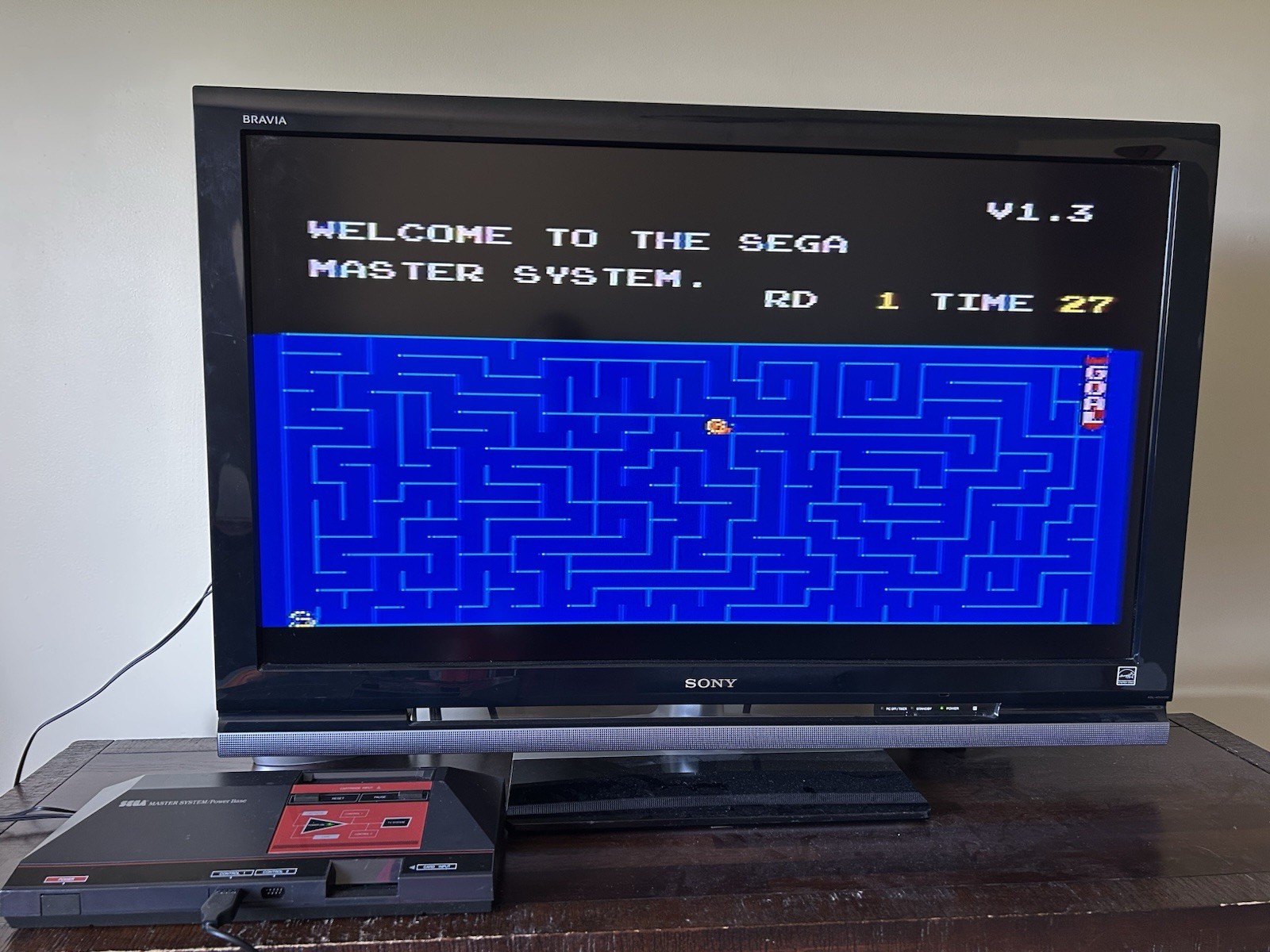 Sega Master System SMS Power Base Console 3010 NEW CAPACITORS With 5 Games