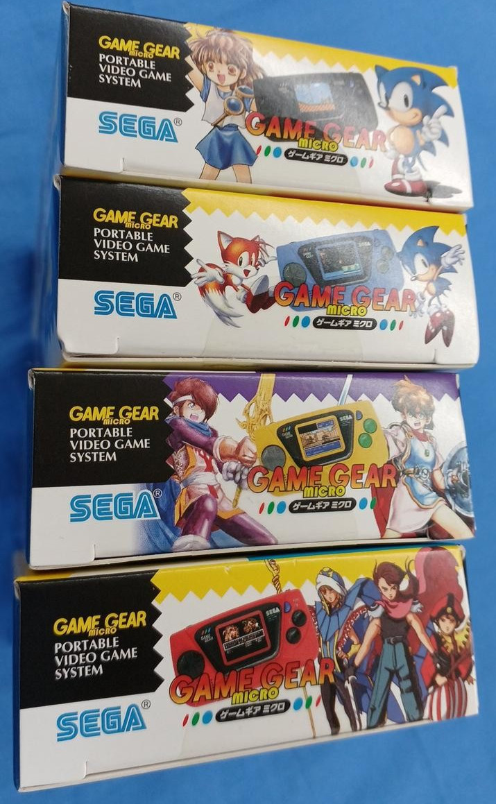 SEGA Game Gear Micro Complete 4 Color Set + Big Window Micro 30th Anniv Japan