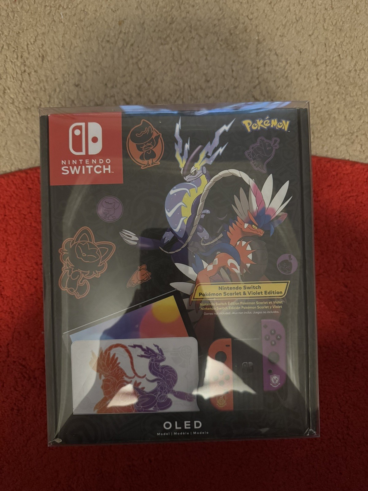 Nintendo Switch OLED Pokemon Scarlet and Violet USA Edition Console Brand New