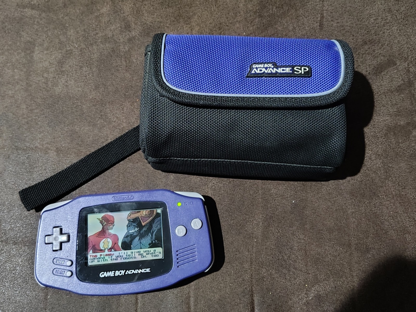Nintendo Game Boy Advance Handheld Purple 1 Game 1 Case. Fully Tested AGB-001