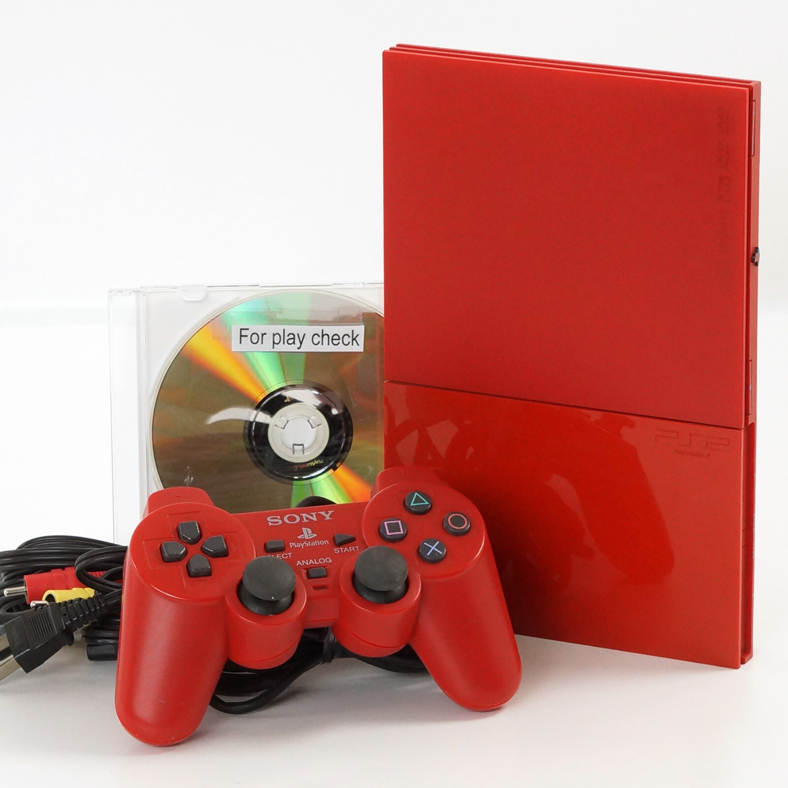 PS2 Slim Console SCPH-90000 CR CINNABAR RED Only for NTSC-J Playstation 2 643004