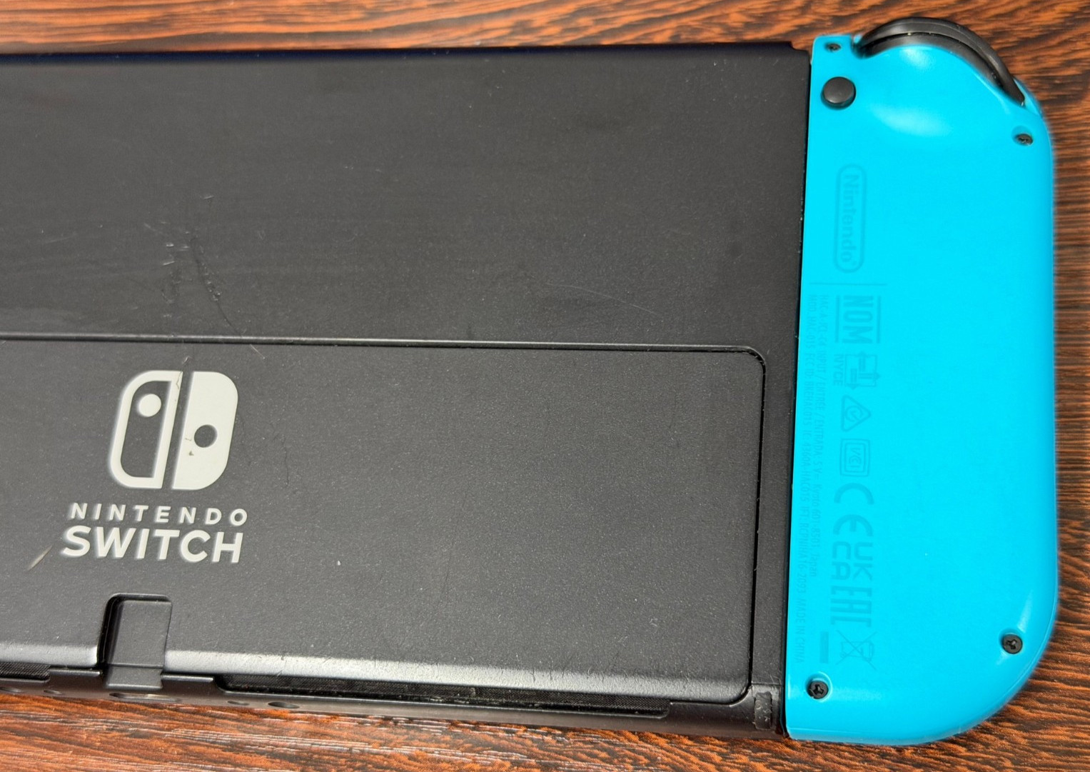 Nintendo Switch OLED Model 64GB – Gray Blue Handheld Console – Great Used