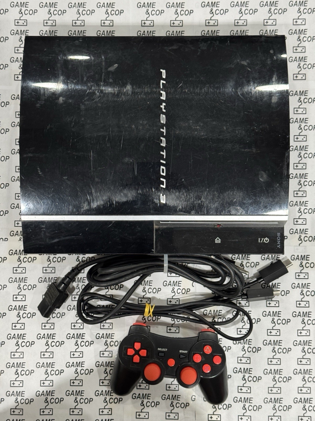 Sony Playstation 3 PS3 Fat CECHP01 Console 300GB w/controller Tested!!!