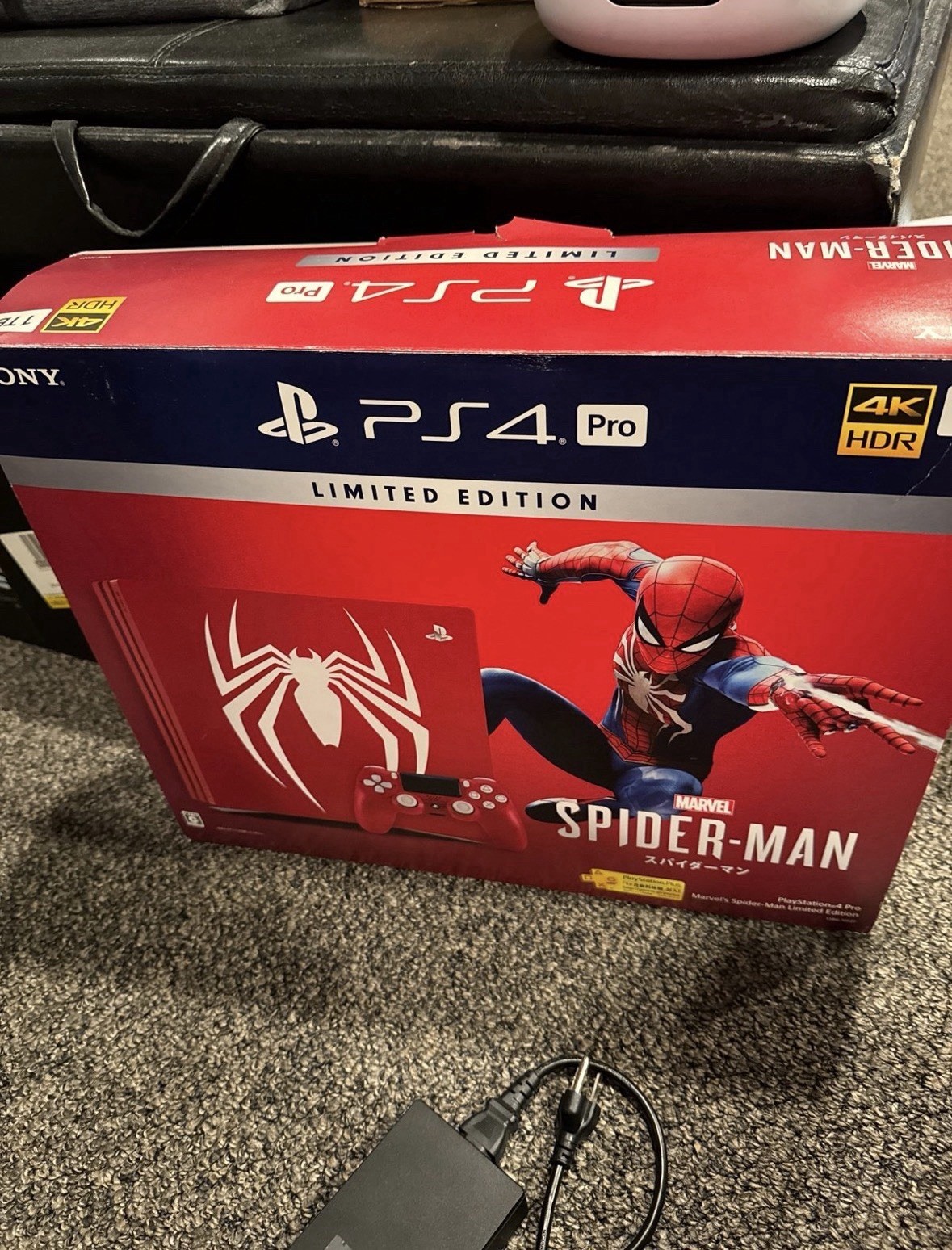 Sony PS4 Pro Marvel’s Spider-Man Limited Edition Console 1TB Red White 4K HDR