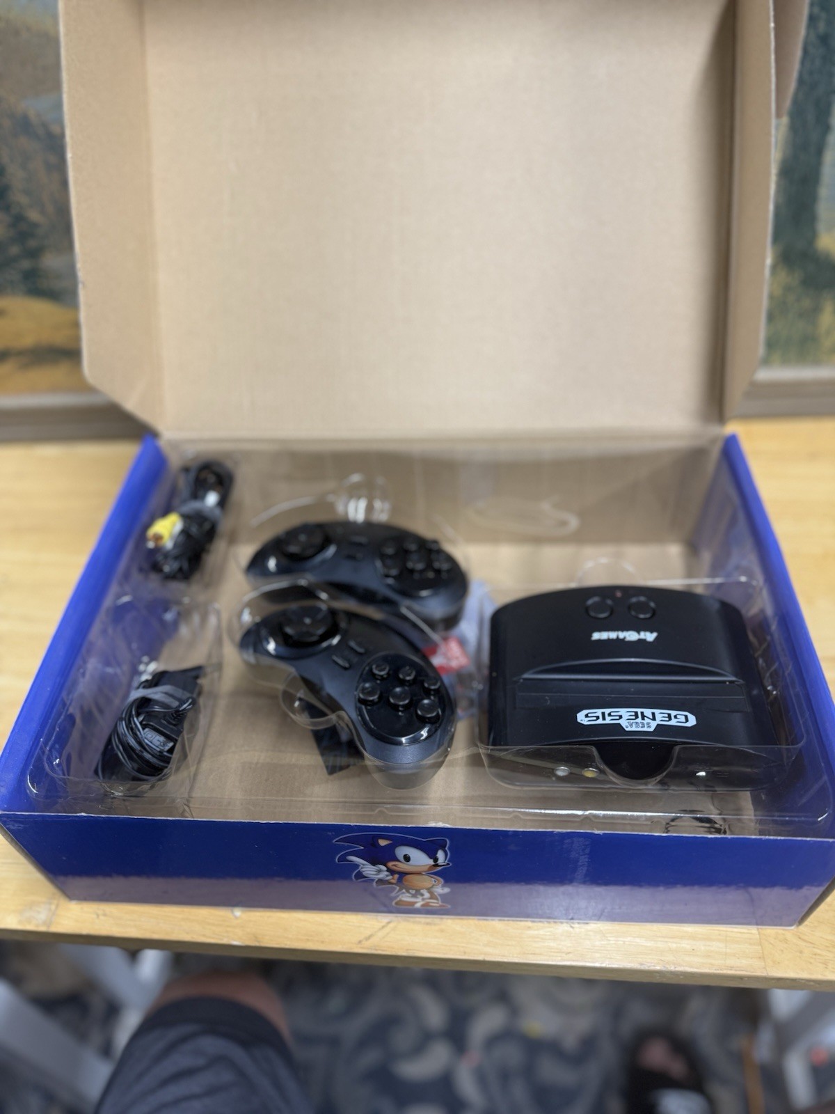 SEGA GENESIS AtGames Classic Game Console 80 Games W/ 2 Controllers Tested