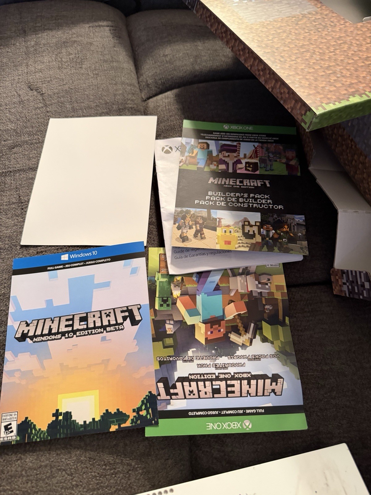 Xbox One S 500GB Minecraft Edition Microsoft Console Bundle With Games Boxed