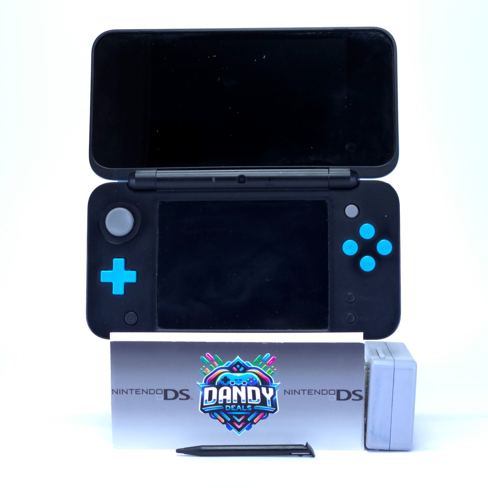 2DS LL Console Nintendo System Turquoise Japan Region W/ 4Gb Sd + Charger