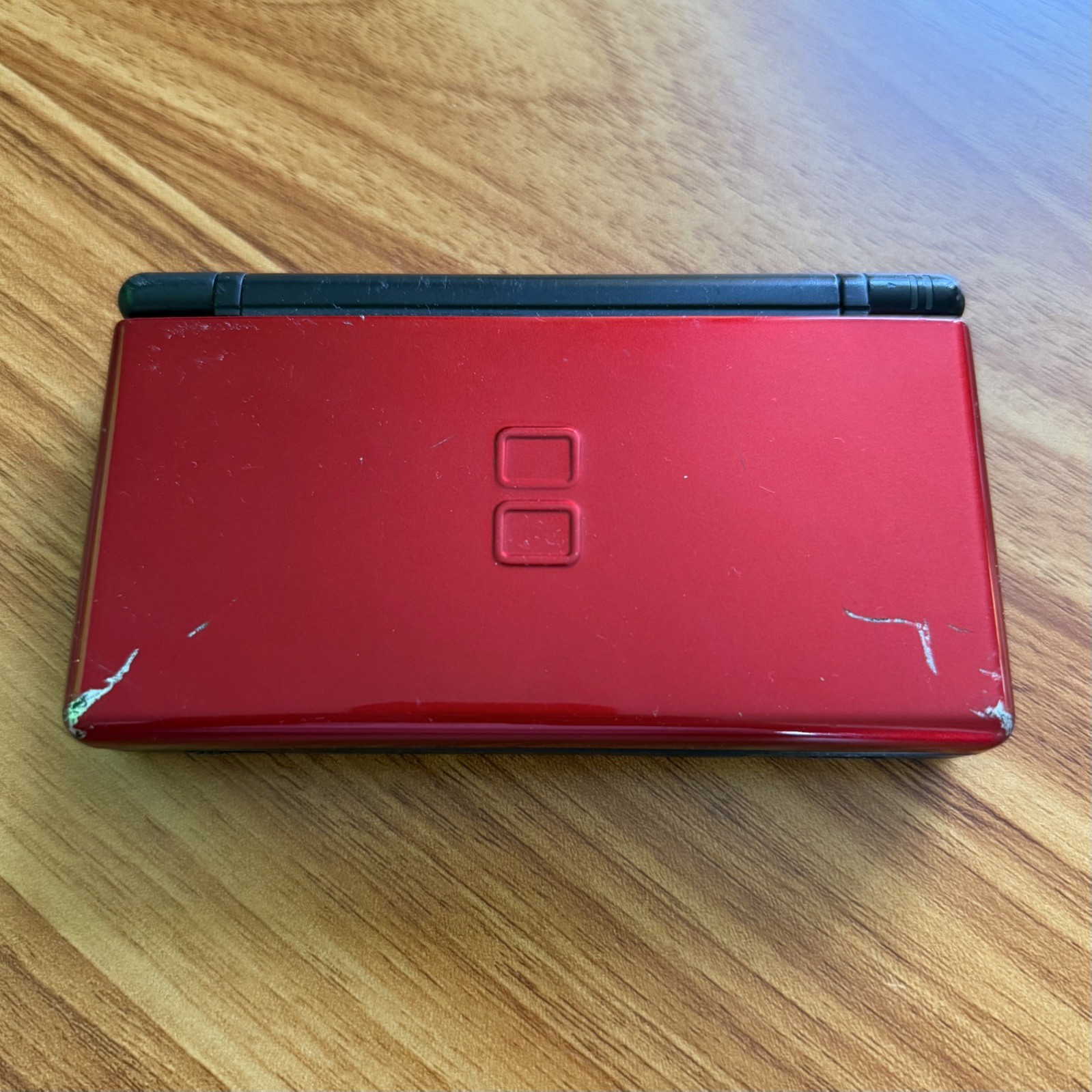 Nintendo DS Lite Handheld Game Console C/USG-USA-1 Red/Black -TESTED – *READ*